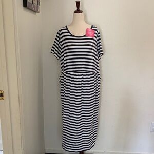 Isabel Maternity by Ingrid & Isabel Navy and White Striped Kids Dress
